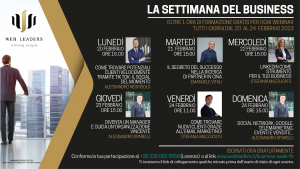 La settimana del business dal 20 al 26 febbraio - webinar gratuiti riguardo il web marketi